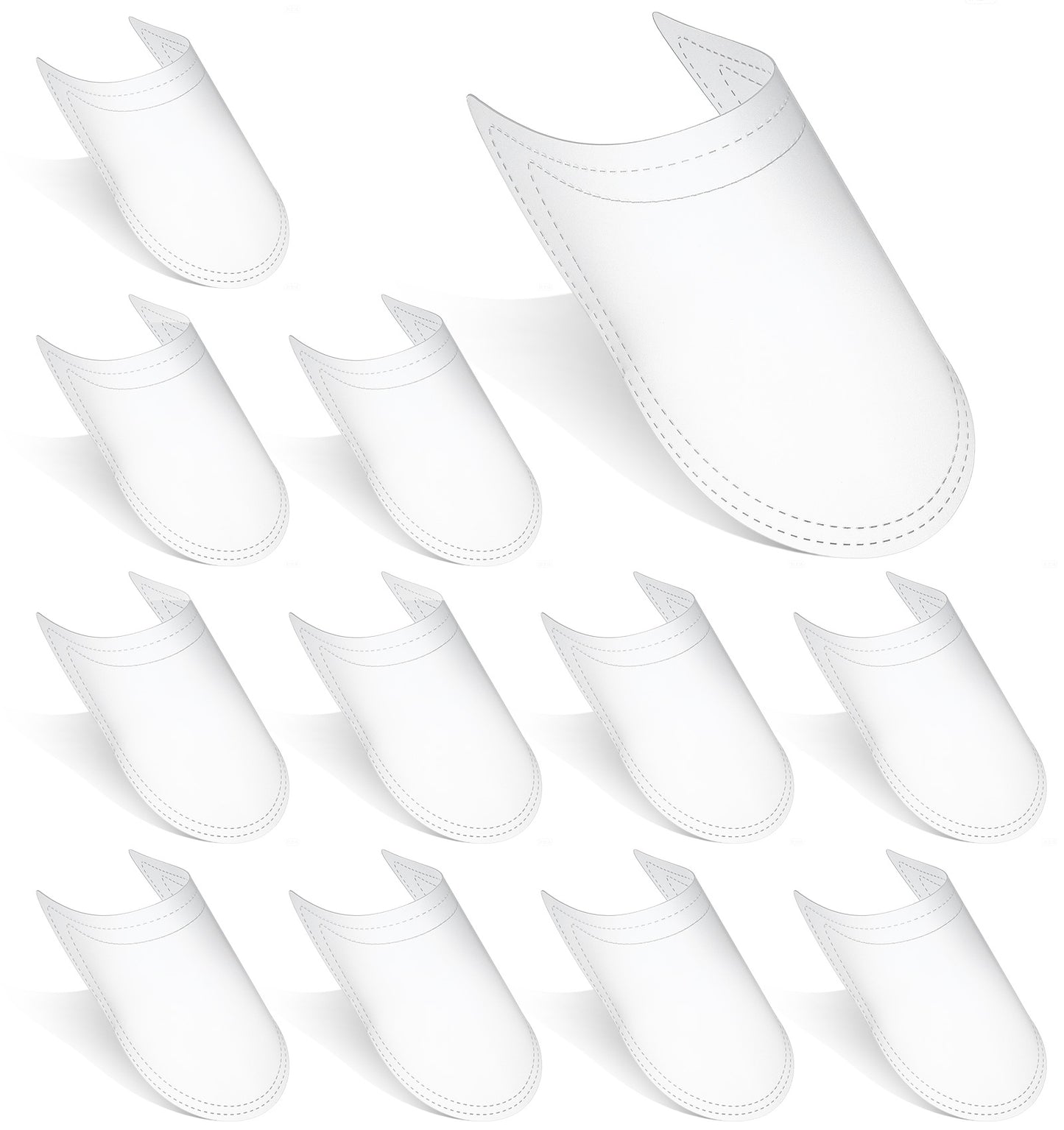 Thrymme Crease Protectors, Shoe Shaper Plastic Sports Shoe Trees for Leather Sneakers, Clear Crease Protectors for Unisex Shoes, Flexible Long-Term Storage Supports