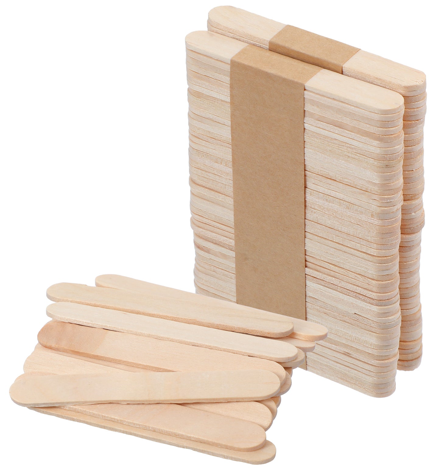 100PCS Wooden Lollipop Sticks, 6.5 * 1 Cm Smooth Mini Lollipop Sticks for Crafts for Food Safe Use, Detailed Handwork, Model Building, Mixing, and Creative Art Projects