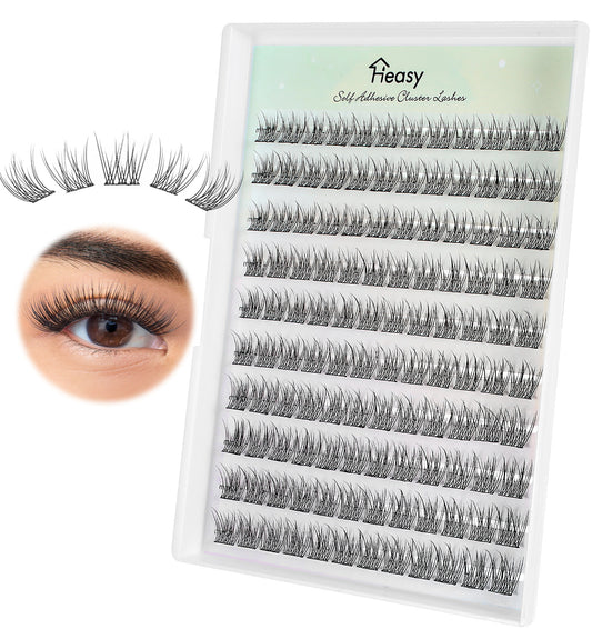 120Pcs Natural Lash Clusters, Wispy Natural Eyelash Cluster Sets DIY Eyelash Extensions with C Curl and Feathered Texture, Reusable and Lightweight (10MM 11MM 12MM)