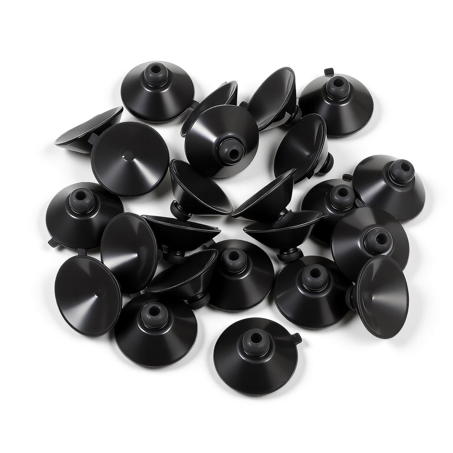 Classicseali 24PCS Aquarium Suction Cups, Rubber Fish Tank Suction Cups, 32mm Suction Cups for Aquarium, for Pump, Airline Tubing, Aeration Setup, Secure Attachment for Aquarium Accessories, Black