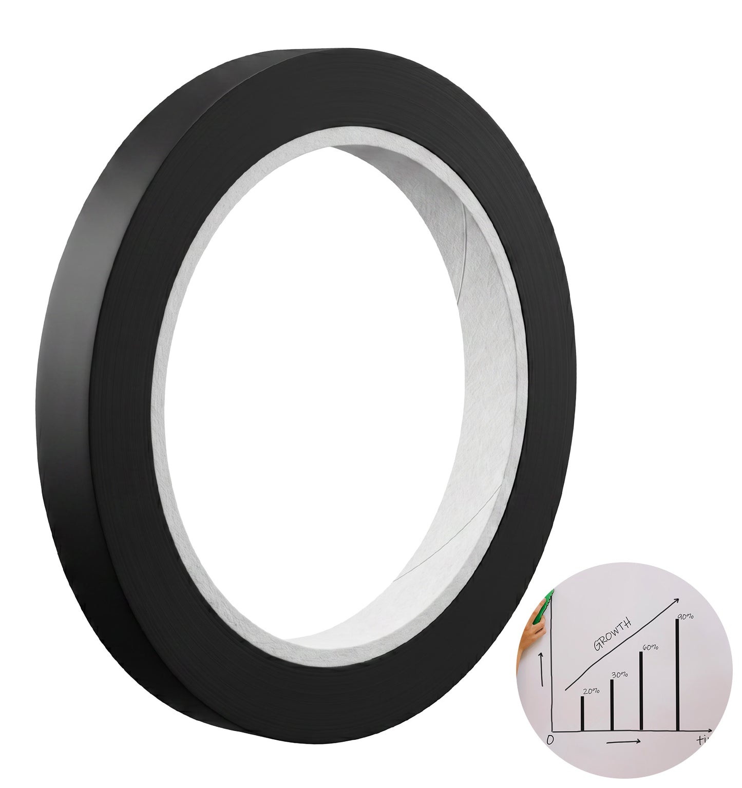 ValueBargain Whiteboard Tape Grid Marking Tape, White Board Tape, Self Adhesive Board Tape, Graphic Chart Line Grid Marking Whiteboard Gridding Tape for Graphic Chart, Presentations