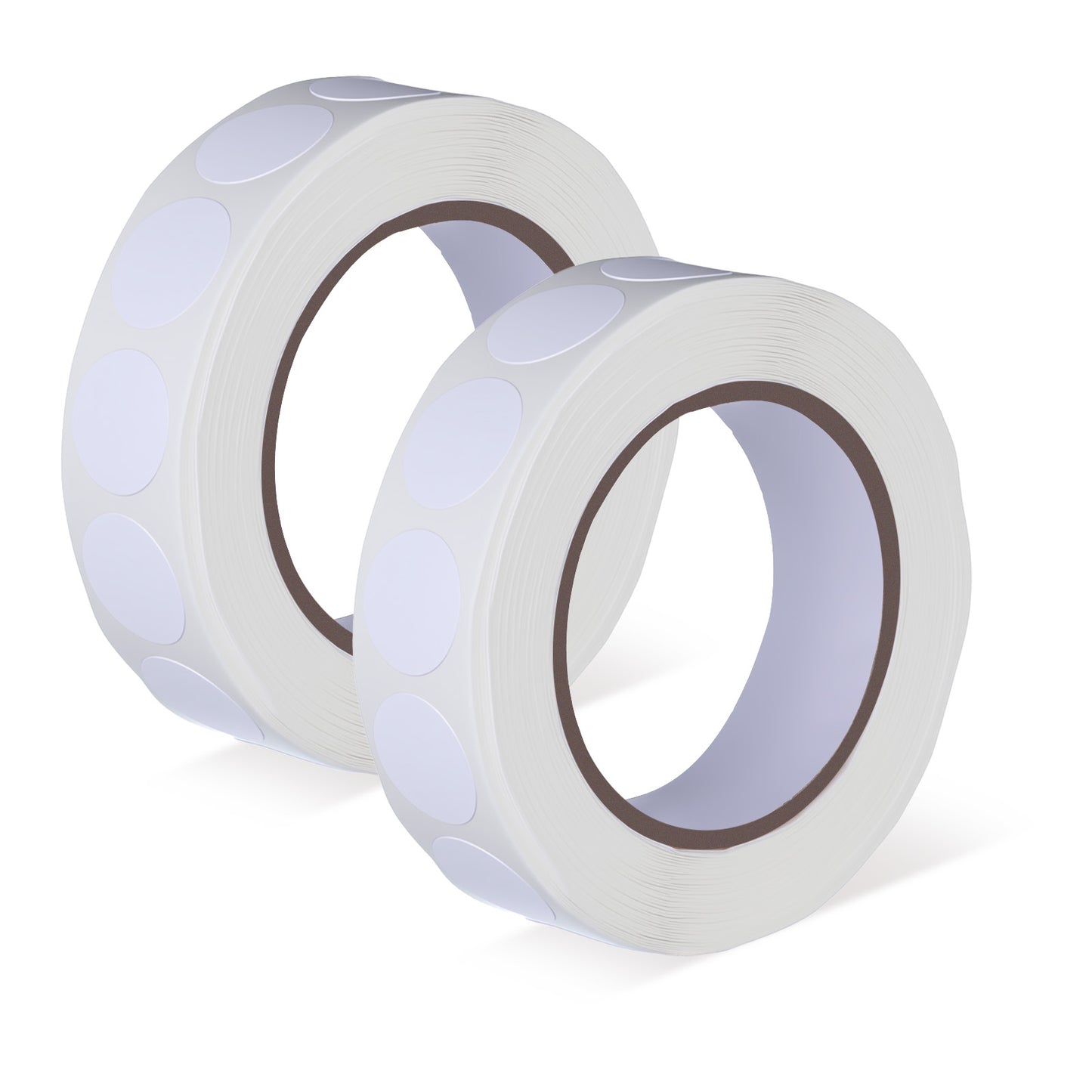 Classicseali 2000pcs White Circle Stickers, 0.5 in Waterproof Circle Sticker Labels, Roll Dot Sticker Labels for Office Shop Home Classroom Marking (White)