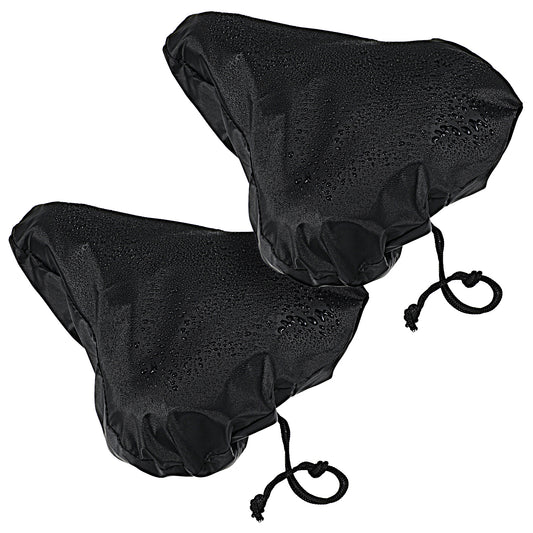 oruola Bike Seat Cover, 3 Pack Waterproof Bike Seat Covers, Durable Oxford Fabric Bicycle Saddle Protector, Water and Dust Resistant Bike Accessories for All Bike Types, Black