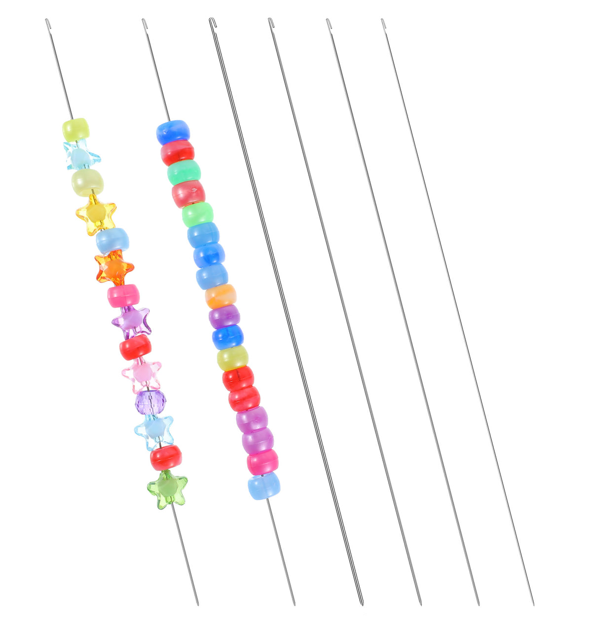 8 Pcs Bead Needle, Bead Needles for Jewelry Making 4 Thickness Styles