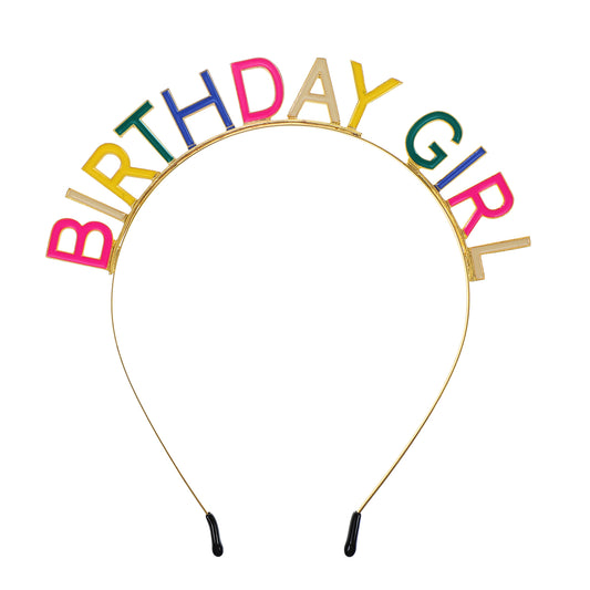 oruola Birthday Girl Headband, Colorful Birthday Headband, Birthday Tiara for Women, Happy Birthday Headband, Birthday Accessories for Girls and Women
