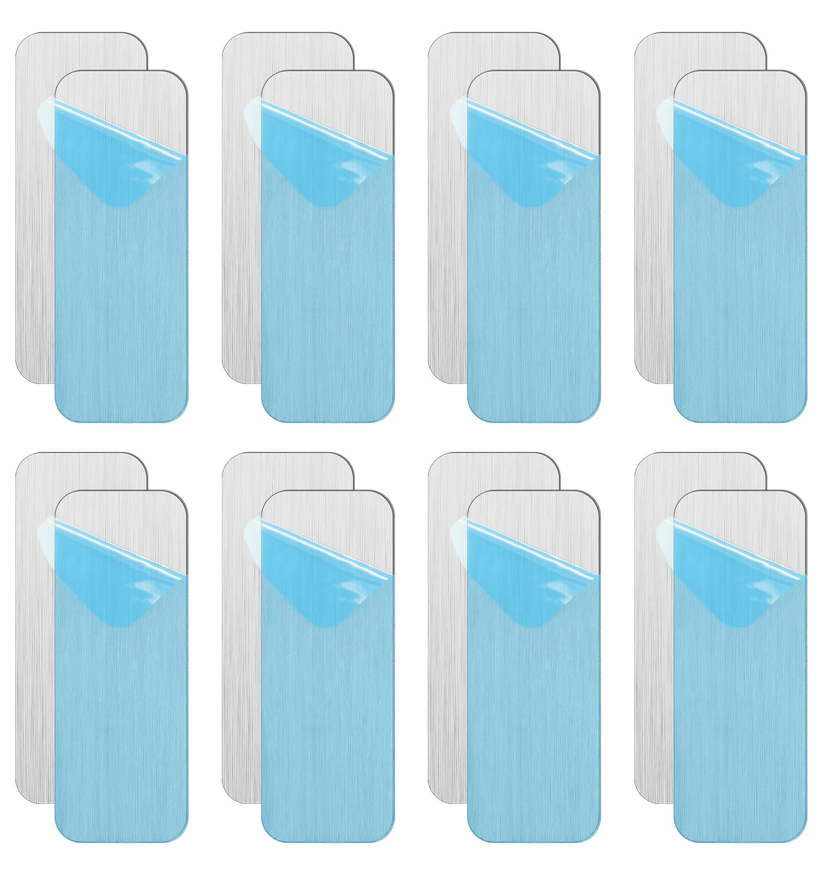 16 Pcs Adhesive Metal Plate for Magnets, Adhesive Metal Plate