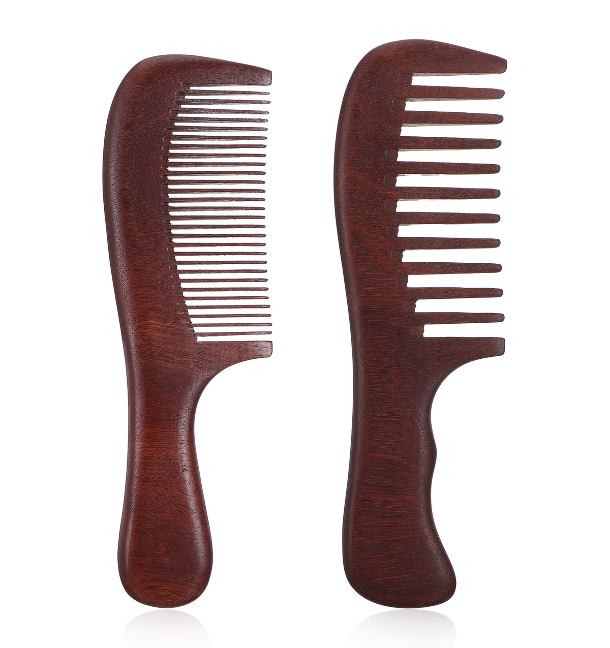 2 Pcs Wooden Comb, Wooden Comb for Hair Women, Natural