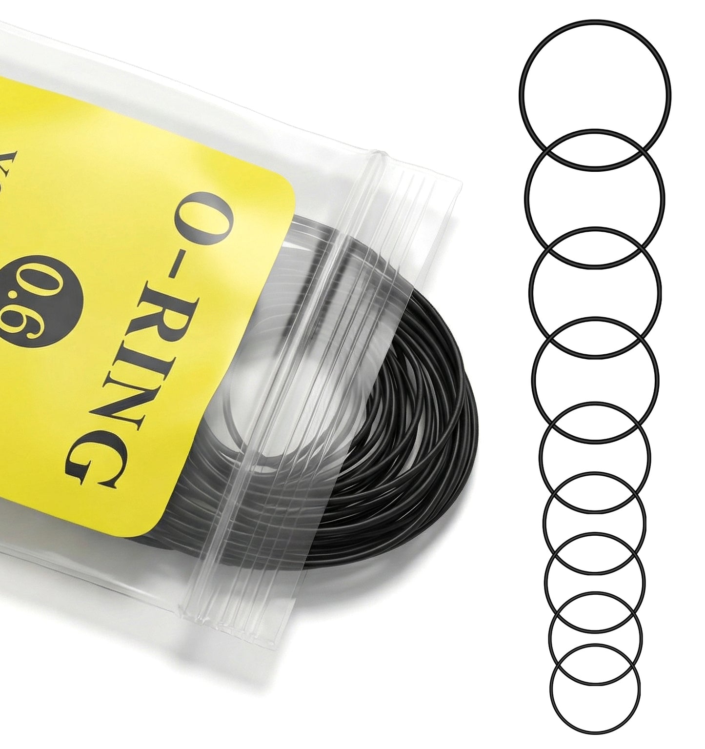 28 Pcs O Ring Watch Gasket, 0.6mm Waterproof Rubber Sealing Ring Kit, Back Cover Washers, Watch Repair Tool Kit (13-40mm Diameter)