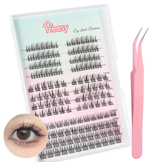 200Pcs Anime Lash Clusters, 3 Styles Manga Lash Clusters with Tweezers Manhua Eyelashes Cluster Wispy Natural Look Cosplay Eyelashes Korean Lashes DIY, Black