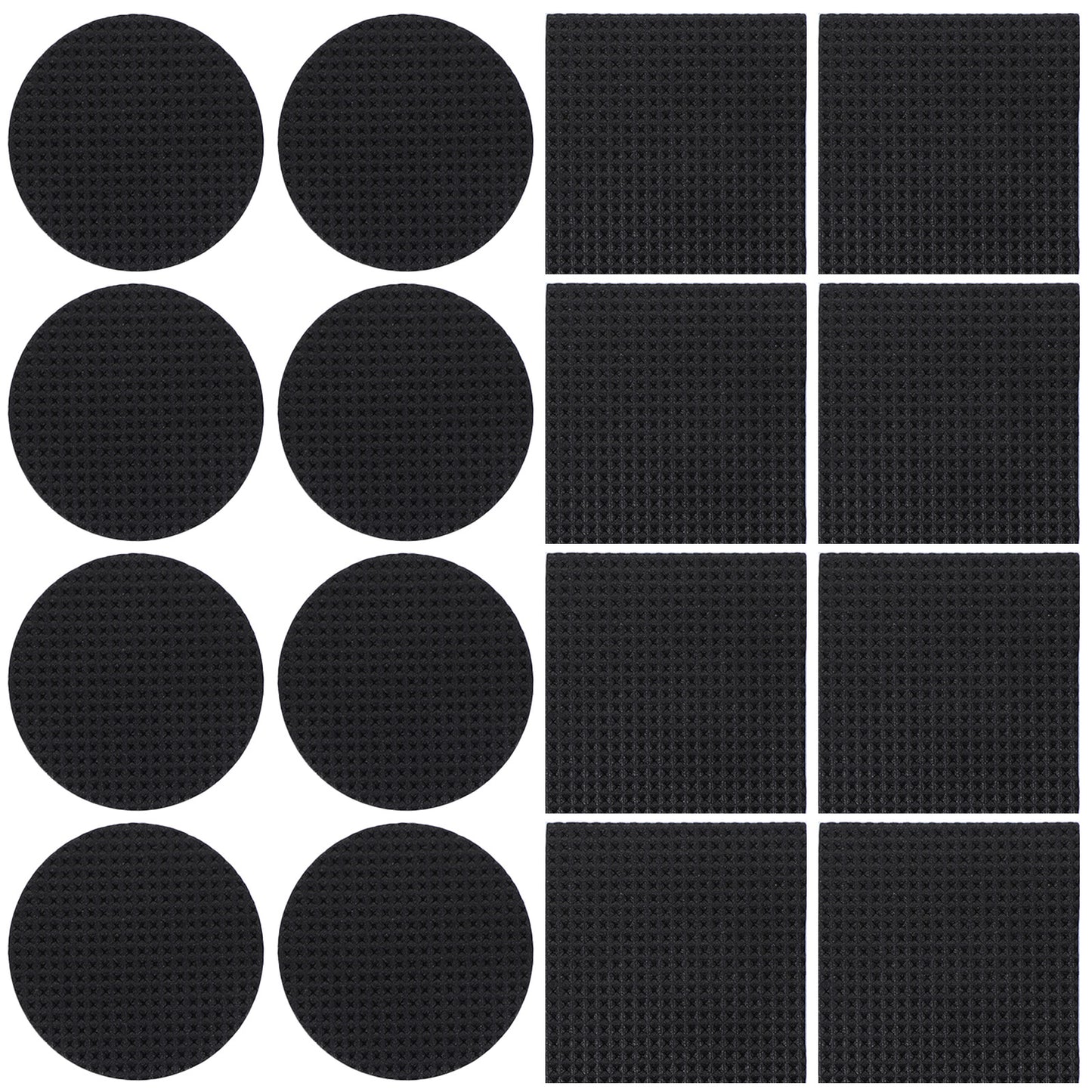 Elegaperma 72Pcs Non Slip Furniture Pads, Non Slip Pads, Rubber Feet for Furniture EVA Foam Floor Protectors with Self Adhesive for Table Chair Leg Scratch Prevention and Noise Reduction