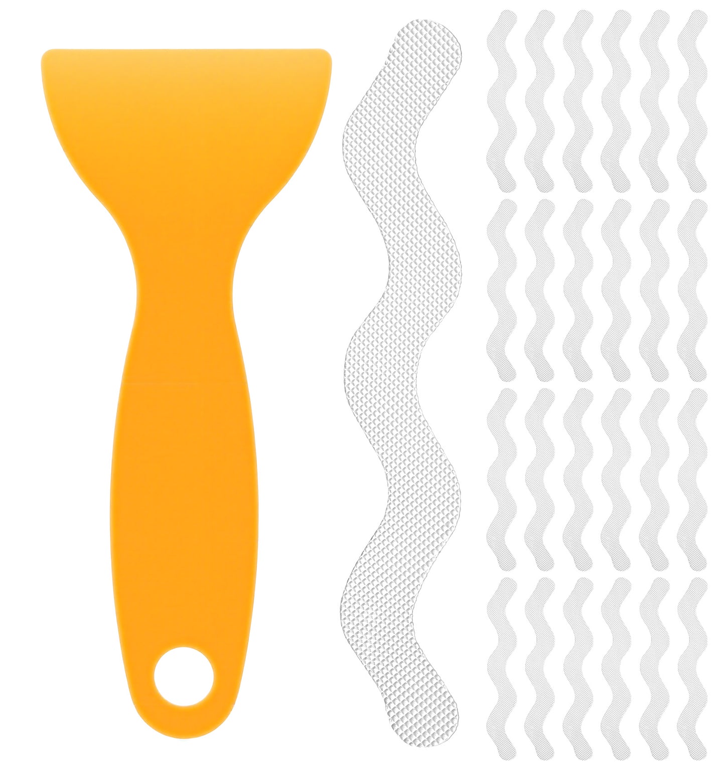 FRCTLNKG 24 Pcs Non Slip Shower Stickers, Bathtub Non Slip Strips