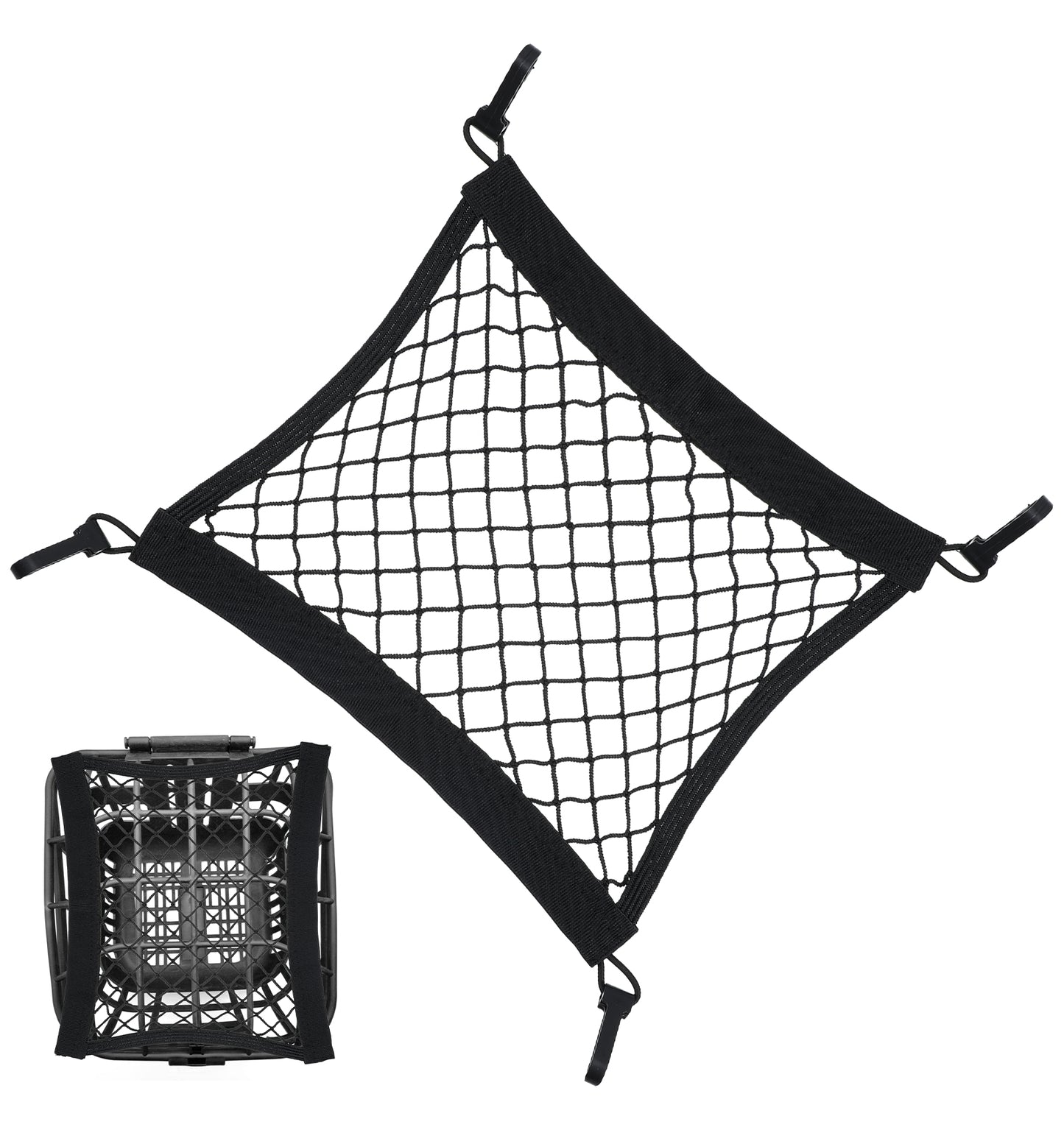 1 Pack Motorcycle Cargo Net, Heavy-Duty Cargo Net for Bike Rack