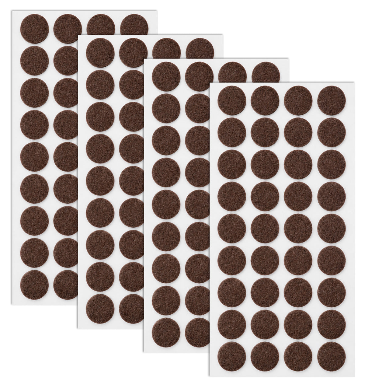 144 PCS Felt Furniture Pads, 1/2 Inch Adhesive Furniture Pads (Brown)