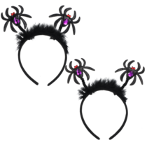 Classicseali 2pcs Spider Headband,2 Styles Halloween Headband, Lightweight and Durable, Halloween Accessories, for Cosplay Halloweens Role-Playing Party, Party, Event or Theme Photoshoot, Black