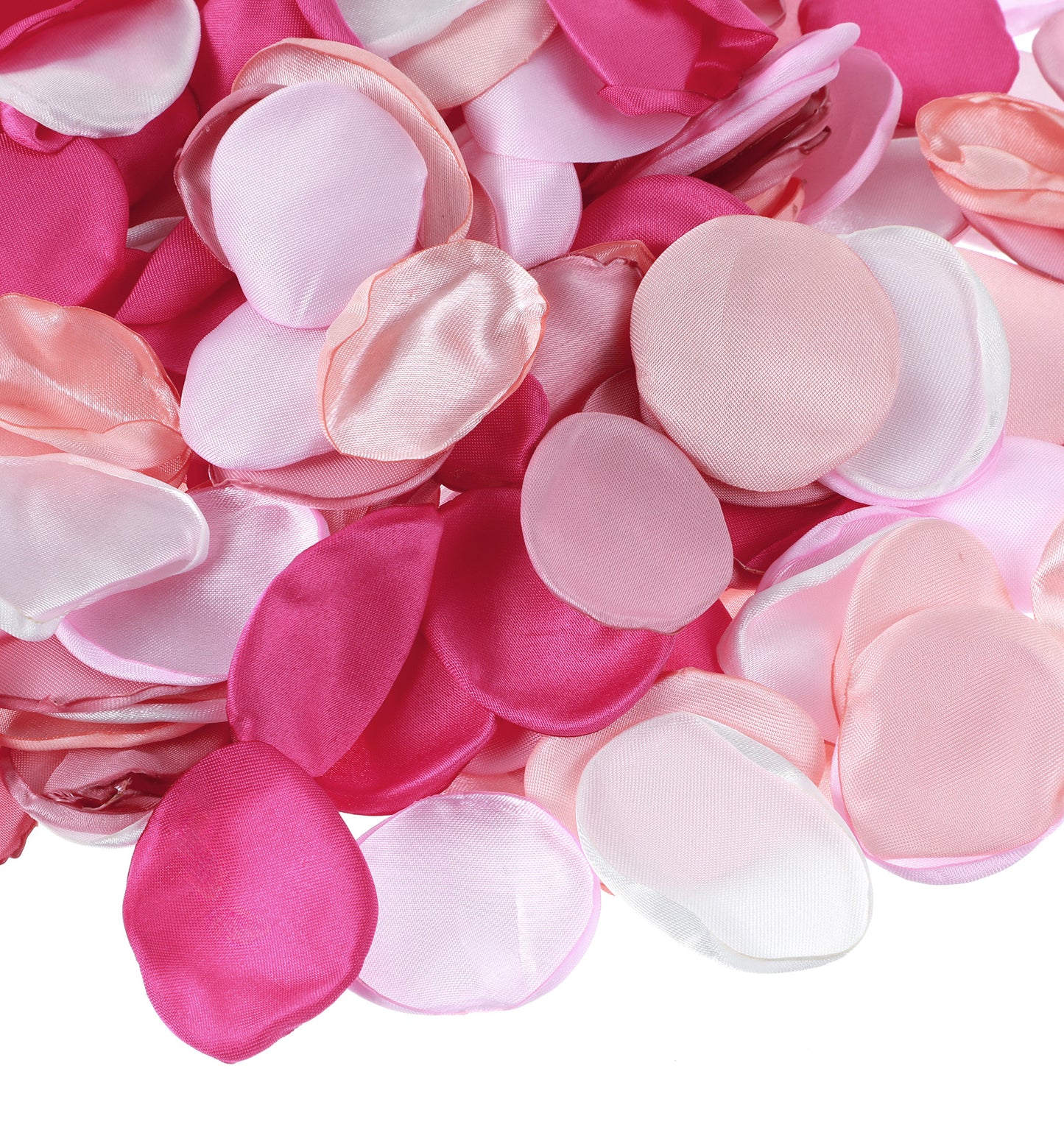 Fake Rose Petals, 200Pcs Silk Pink Rose Petals for Wedding Table Decorations Aisle Scatter Flower Girl Basket, Perfect for Valentine's Romantic Nights, 1.38" Each