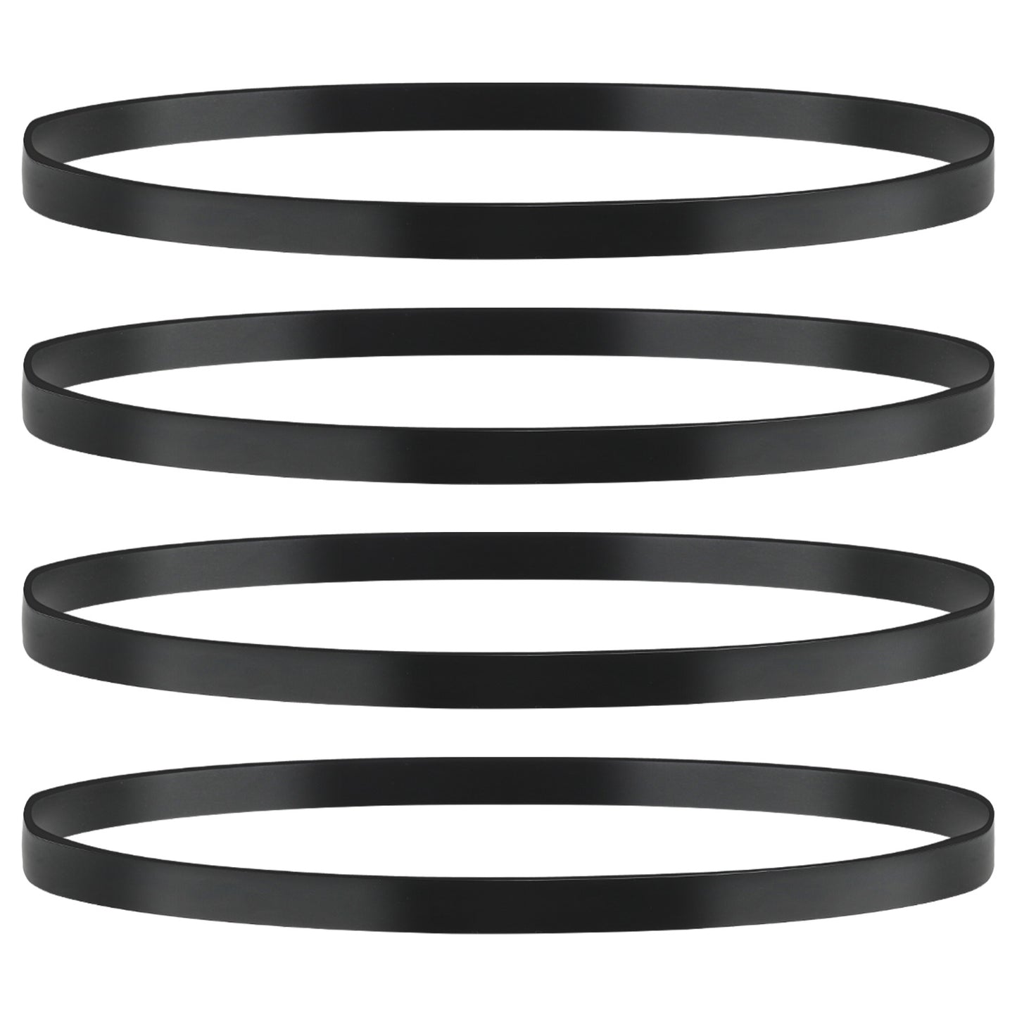 4PCS Drive Belt, Black Rubber Cassette Belts, 5 mm Wide Record Player Belt Replacement,for Most Belt-Driven Turntables, for AT-PL50 AT-LP60 Record Player Belt Replacement,Fold Length 270MM