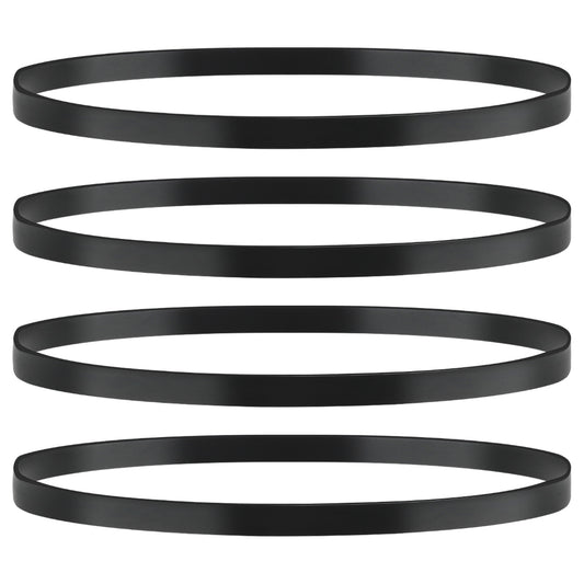 4PCS Drive Belt, Black Rubber Cassette Belts, 5 mm Wide Record Player Belt Replacement,for Most Belt-Driven Turntables, for AT-PL50 AT-LP60 Record Player Belt Replacement,Fold Length 270MM