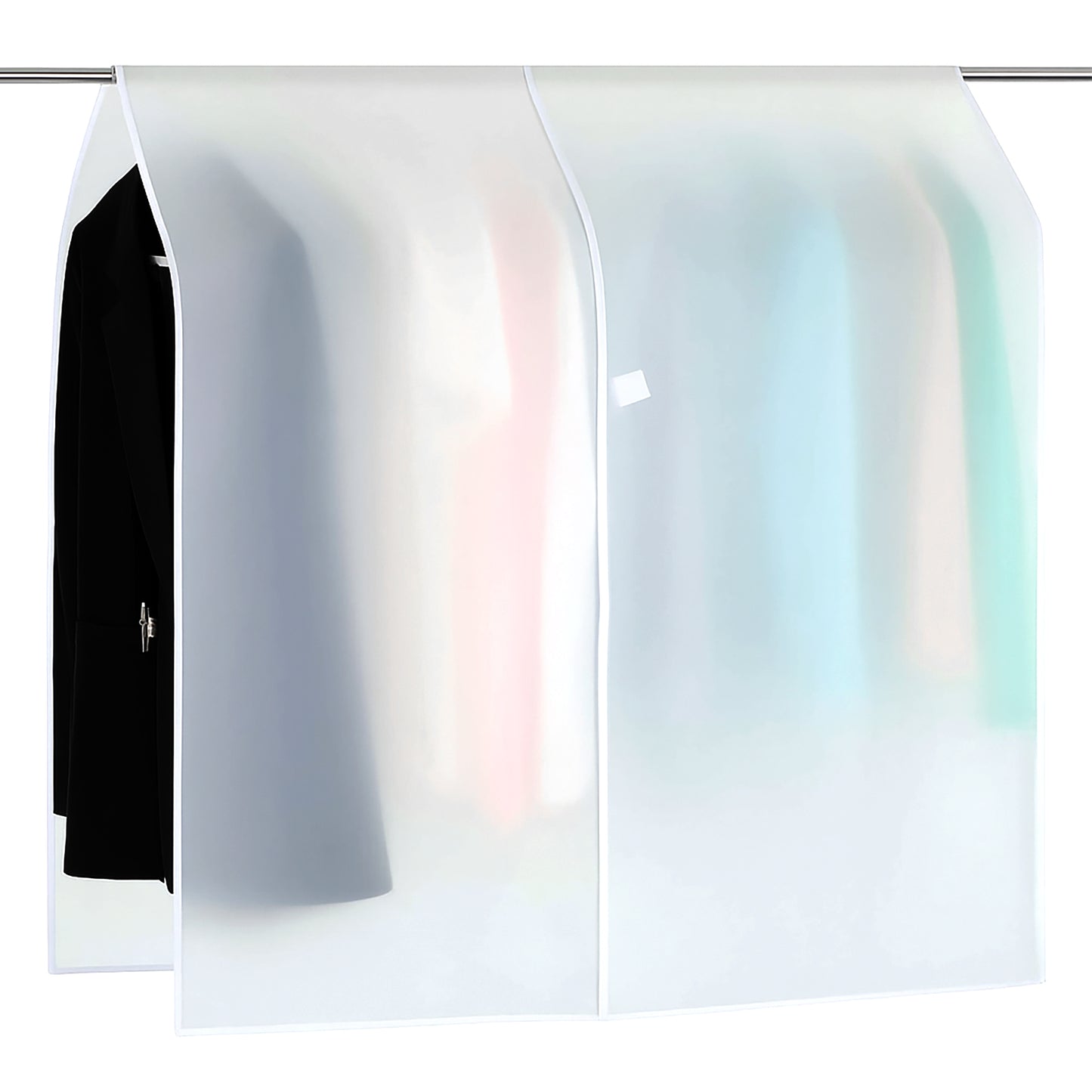 Guduling Garment Rack Cover,Duty Dust & Moisture Resistant Clothing Rack Cover,Clear Covers for Clothes Rackfor Seasonal Clothes, Moving & Home Organization(90 X 110cm)