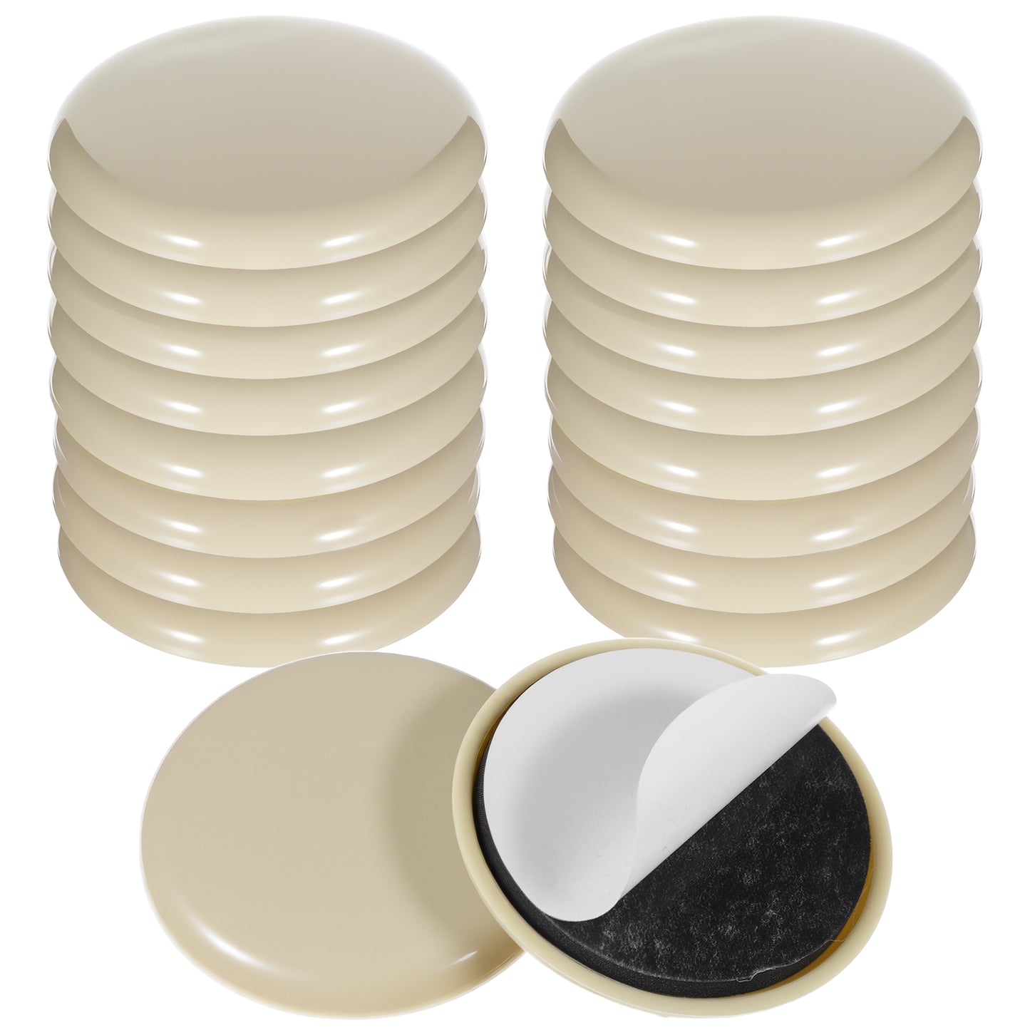 Guduling 18 Pcs Furniture Sliders for Carpet,Reusable Furniture Glides,Moving Men Furnitures Sliders for Hardwood Floors- Quickly and Easily Move Any Item, Round