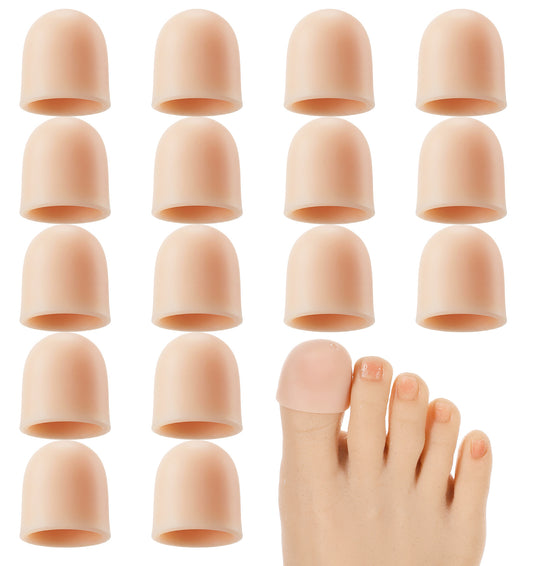 16 Pcs Silicone Toe Protectors, Toe Covers Small Size 2.5 x 1.5cm