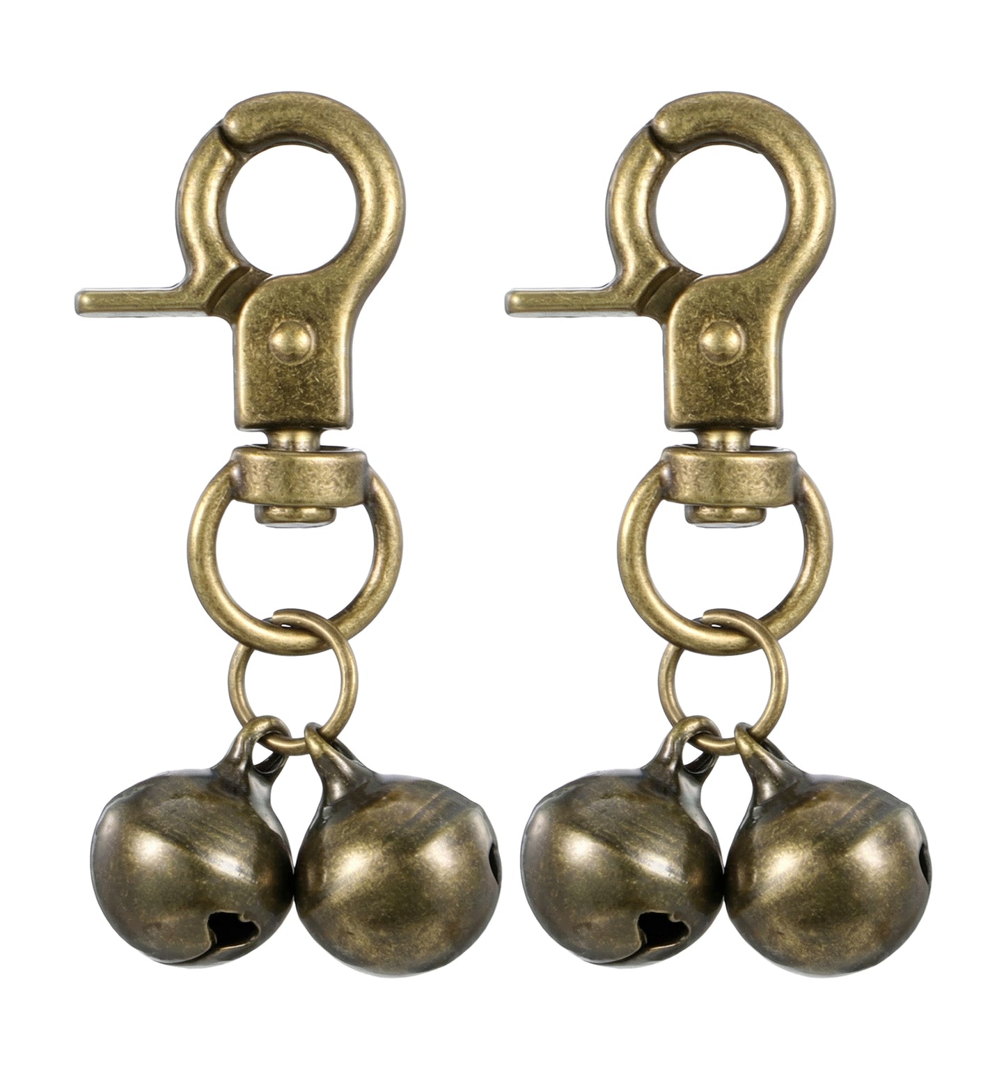 Thrymme 2Pcs Dog Bells for Collar, Cat Bells for Collars Loud with Snap Clips to Go Outside, Clear Sound & No Rust - Track Your Pet