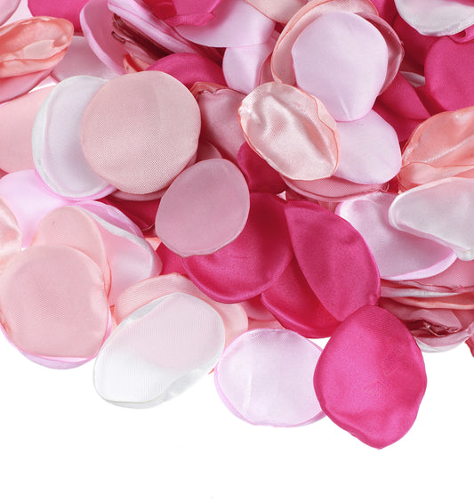 Thrymme Flower Petals, 200Pcs Silk Rose Petals Artificial Silk Rose Petal for Weddings, Valentine’s Day, Aisle Scatter, Flower Girl & Table Decor(Pink