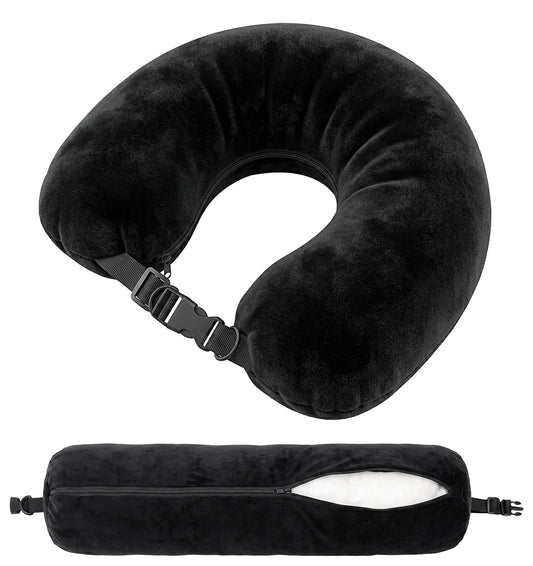 Thrymme Stuffable Neck Pillow for Travel, 1PCS Neck Pillow Storage