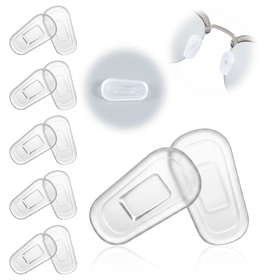 5 Pairs Nose Guards for Eyeglasses, Nose Pads for Glasses Comfort Soft Silicone, Universal Eyewear Nose Pad Covers for Daily Glasses Sunglasses