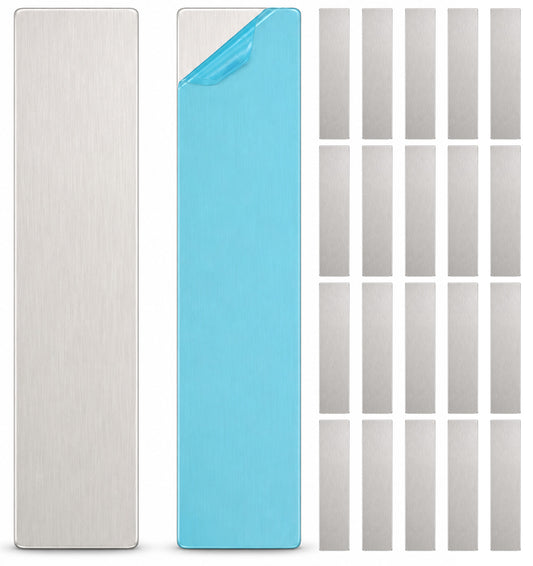20Pcs Metal Strips for Magnets, Self-Adhesive Metal Plate for Magnets
