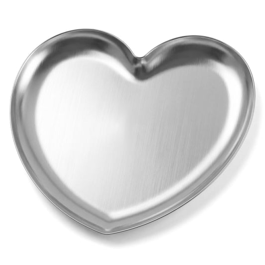 Guduling Stainless Steel Spoon Rest,Heart-Shaped Metal Spoon Rest,Spoons Rests Stainless Steel for Spoons, Spatulas & Tongs, Non-Slip Kitchen Counter Accessory