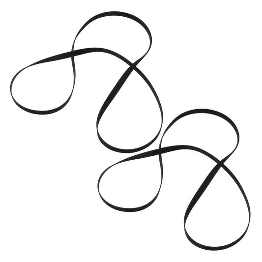 Classicseali 2PCS VCR Belt, Black Rubber Cassette Belts,Record Player Belt Replacement, Suitable for Most Belt-Driven Turntables, for AT-PL50 AT-LP60 Record Player Belt Replacement,290 X 5 mm