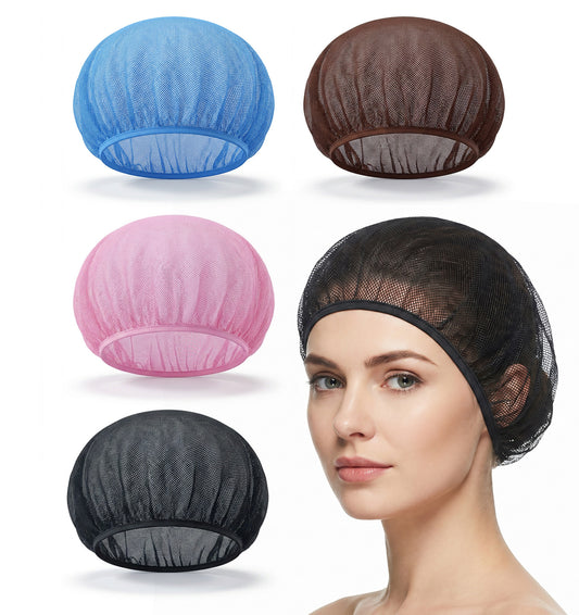 4 Pcs Mesh Hair Net for Sleeping, Mesh Sleep Bonnet for Curly Hair
