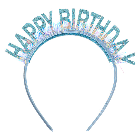 oruola Birthday Girl Headband,Happy Birthday Headband for Girls, Birthday Headband,Glitter Birthday Crown,Birthday Hairband for Girls,Party Decorations, Glitter Birthday Hairband Shiny Tiara(Blue)