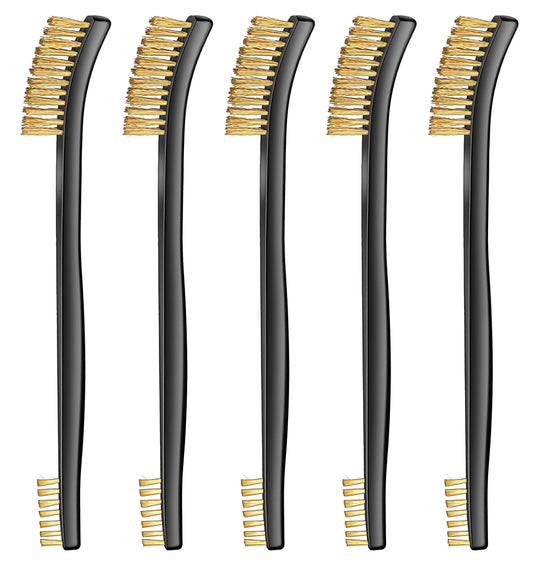5 Pcs Brass Wire Brush, Small Wire Brush