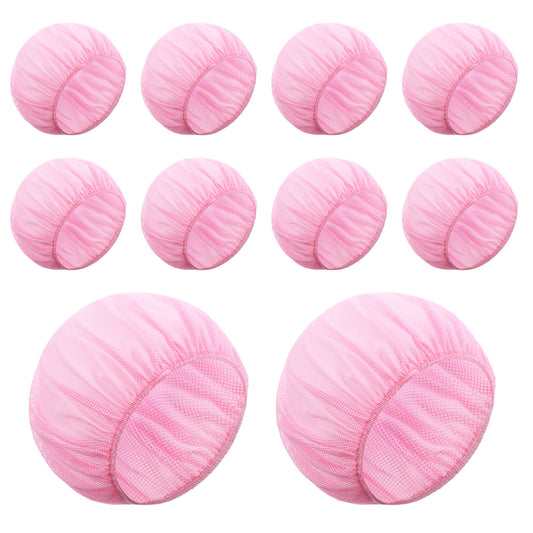 Elegaperma 10Pcs Hairnet, Pink Soft Hair Net for Rollers with Breathable Mesh, Comfortable Hairnets for Women Sleeping to Protect Curls All Night