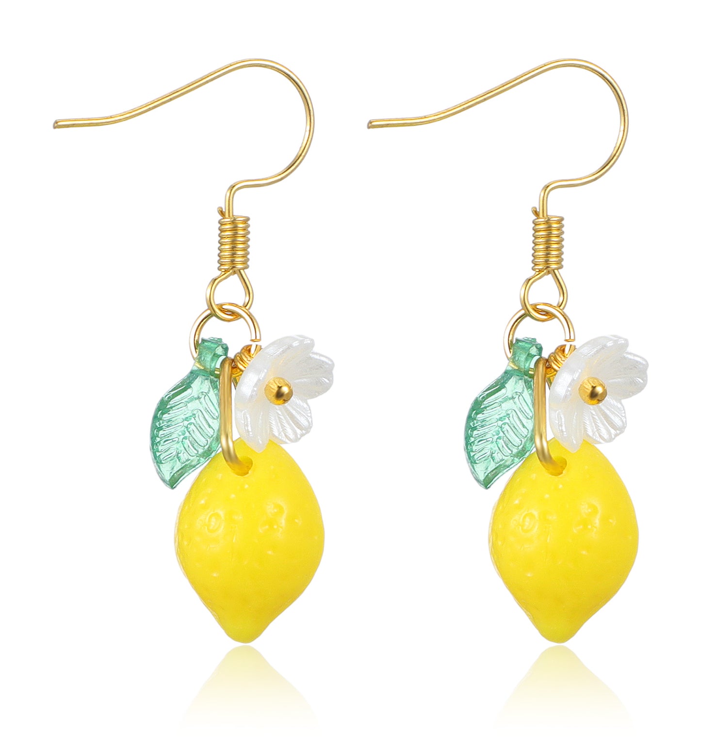 Lemon Earrings, Yellow Lemon Dangle Earrings for Women, Cute Fruit Jewelry Accessories, Fun Gift for Birthdays Parties Cosplay Lightweight & Stylish
