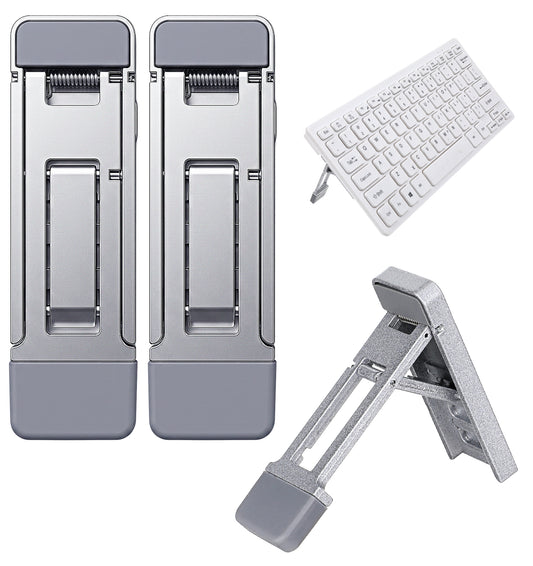 2 Pcs Keyboard Riser, Self-Adhesive Keyboard Stand for Desktop Computer