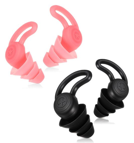 2 Pairs Swimming Ear Plugs for Kids, Soft Silicone Kids Ear Plugs