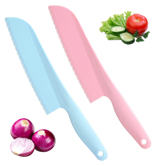 2 Pcs Plastic Lettuce Knife, 11 Inch Lettuce Knife to Prevent Browning