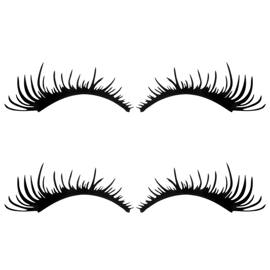 Guduling 4 Pcs Eyelashes for Car Headlights,Eyelash Decal for Car Headlight,Cars Lashes for Headlights,Waterproof Self Adhesive Eyelash Decals for Cars Truck Headlight Body Decoration Wall Stickers
