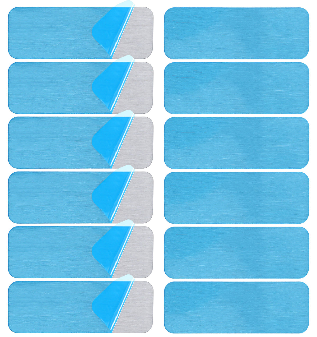 12 Pack Magnetic Strips, Magnetic Strips Self Adhesive with Backing