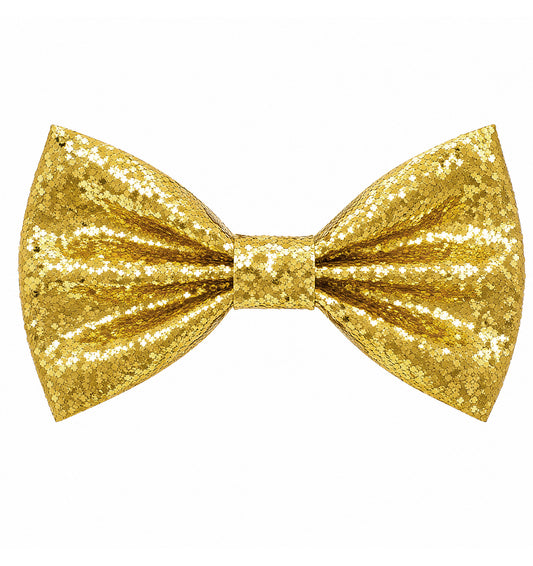 ValueBargain Gold Bow Tie, Rhinestone Sequin Mens Bow Tie Pre Tied