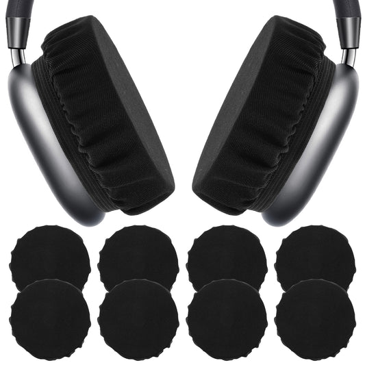 Guduling 8pcs Washable Headphone Covers, Elastic Stretch Headphone Ear Covers, Sweatproof HeadphoneS Earpads, Training, Aviation, Racing, Gaming, Studying, Fit 9-11CM (3.54-4.33 inches)