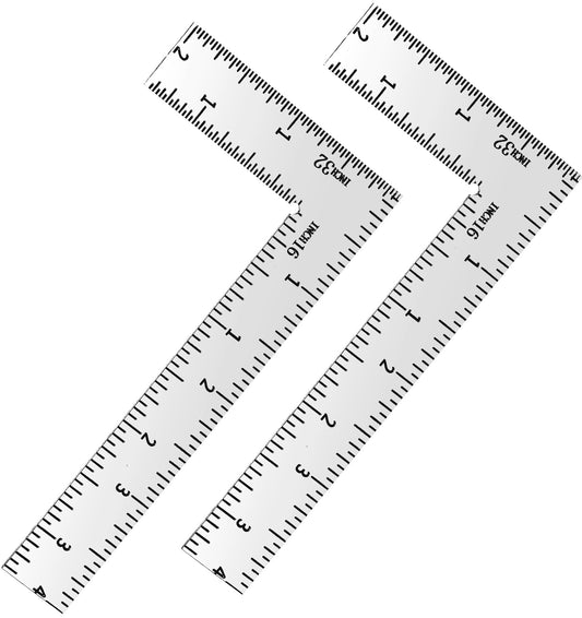 2 Pcs L Shaped Ruler