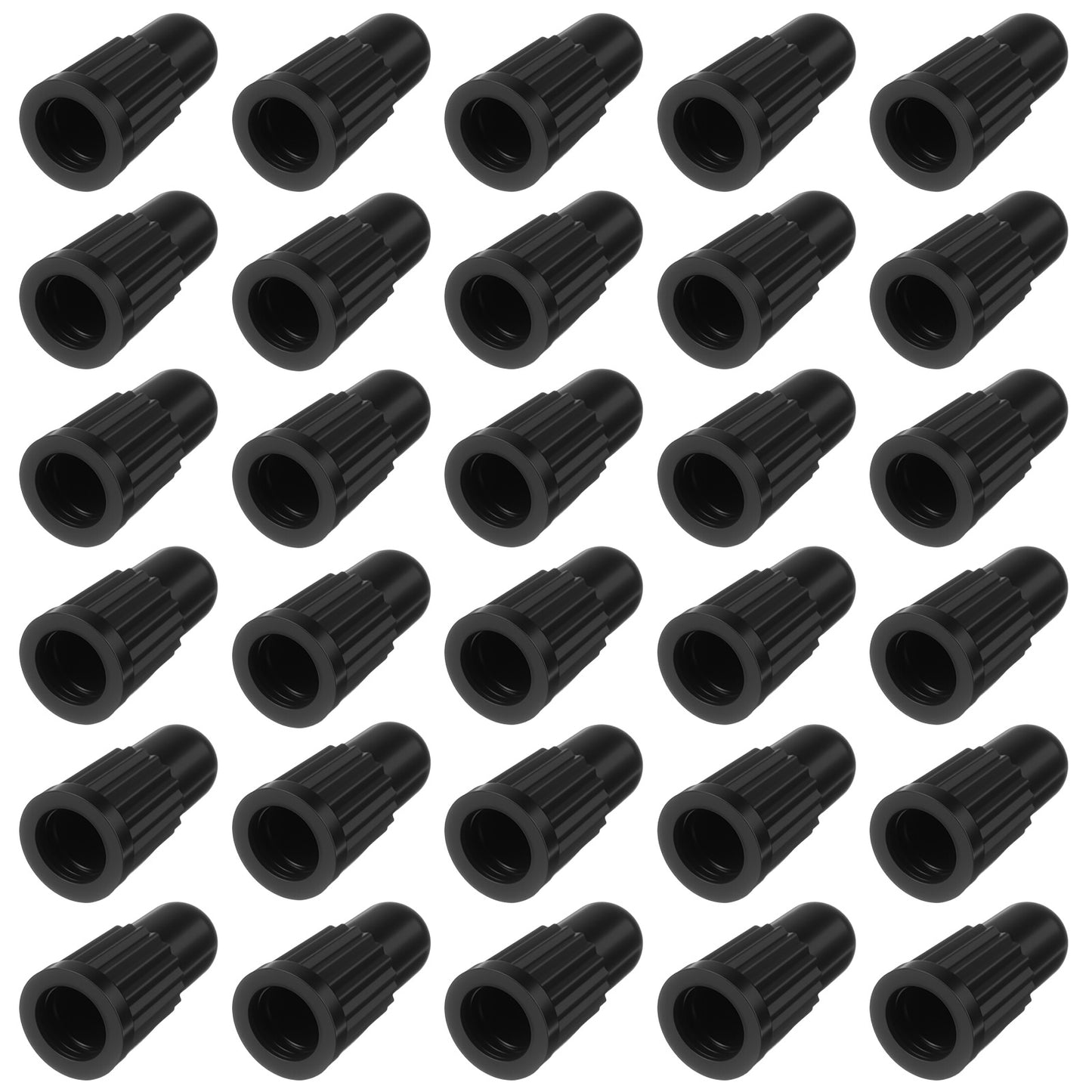 Classicseali 30pcs Presta Valve Caps, Plastic Bicycle Tire Caps Air Dust Stem Covers - Used on Presta French valves for Bicycle, MTB Mountain Bike, Road Bike, Black