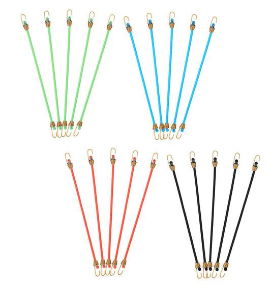 20Pcs Small Bungee Cords with Hooks, Small Bungee Cords Flexible Rubber, Portable Multicolor Tie Straps for Camping Bicycle Luggage Tarps Indoor Outdoor Organizing