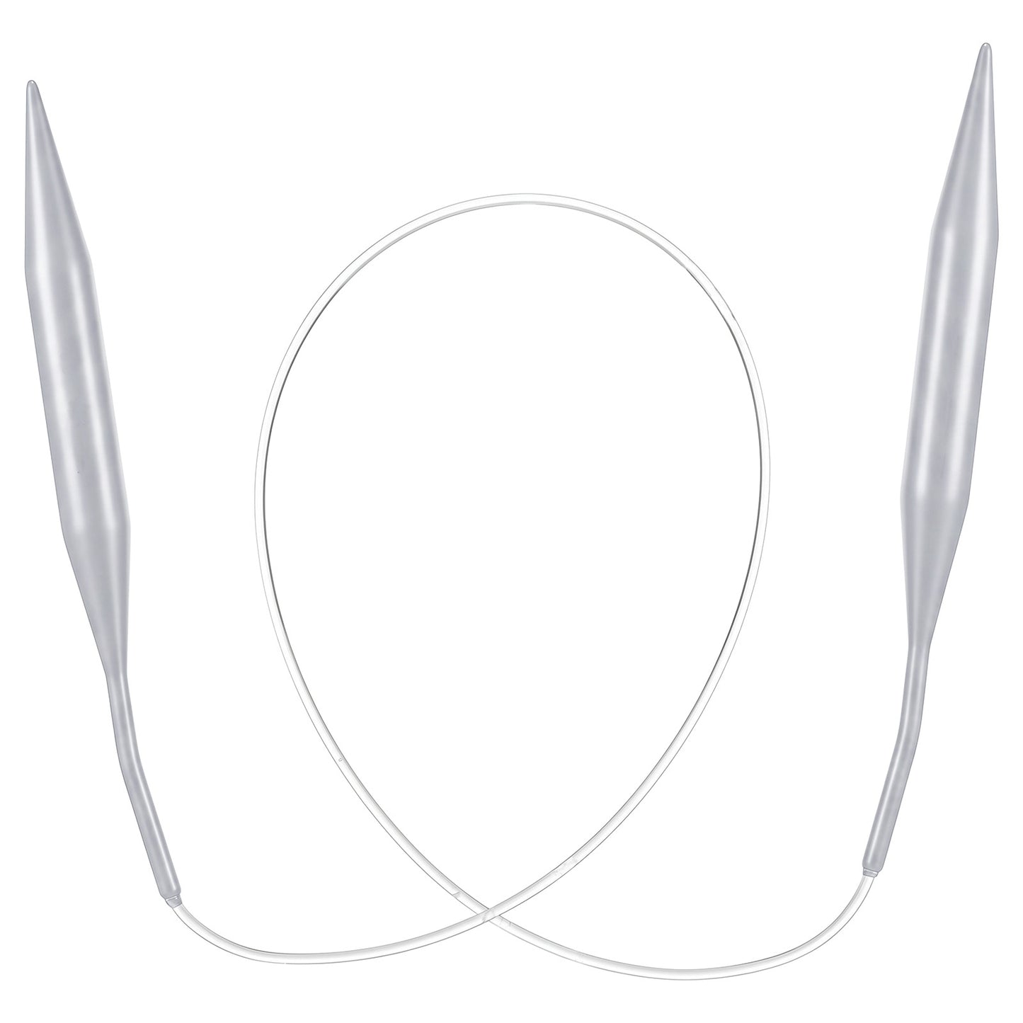 Guduling Cable Needles for Knitting  80cm Aluminum Circular Needles with 12mm & 2mm Tips, Flexible White Cable for Sweaters, Hats & Large Projects