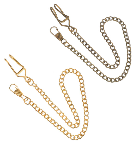 2 Pcs Pocket Watch Chains for Men, Vintage Metal Pocket Watch Chain