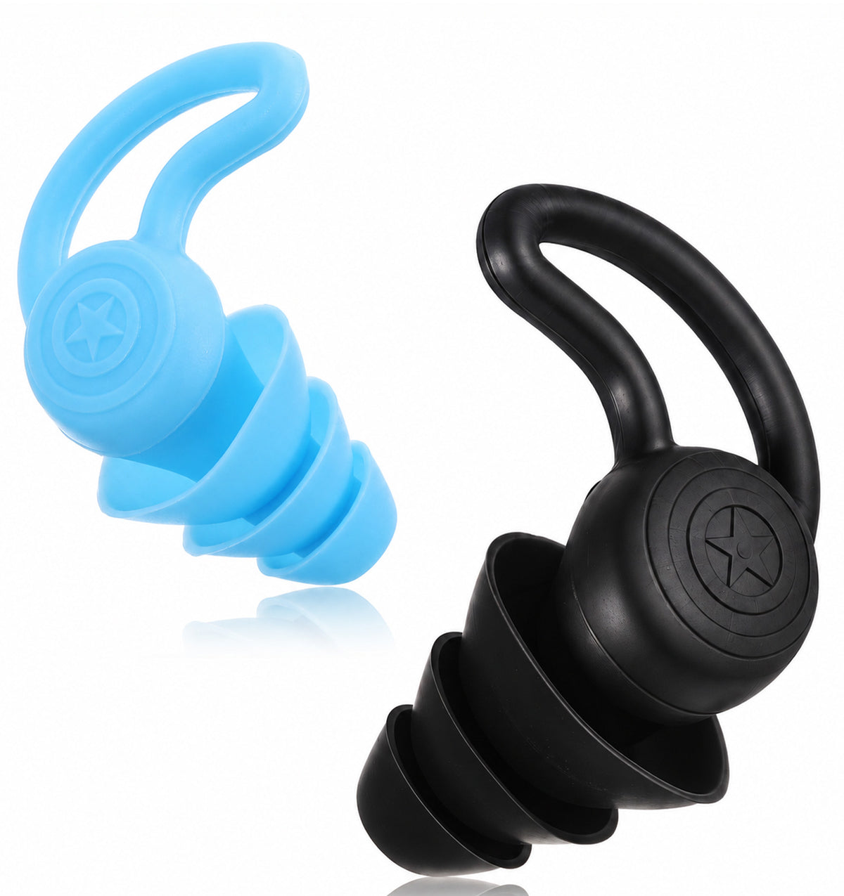 2 Pairs Swimming Ear Plugs for Kids, Kids Ear Plugs for Swimming