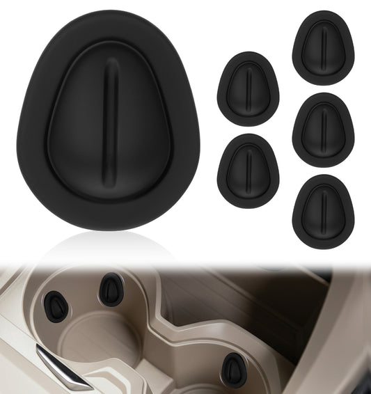 Car Cup Holder Insert, 6PCS Silicone Car Cup Holder Insert Anti-Shake Silicone Cups Holders Inserts – Self-Adhesive Coaster Bottle Stabilizer for Cars, Truck & SUV Holders Position Limiter